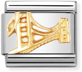 Nomination Classic Gold Travel Golden Gate Bridge Charm