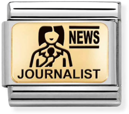 Nomination Classic Gold Classic Hobbies & Dream Job Journalist Charm