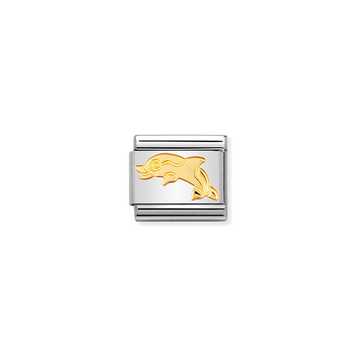 Nomination Classic Gold Animals Dolphin Charm