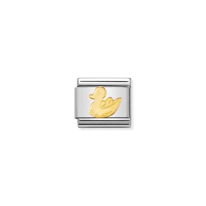 Nomination Classic Gold Animals Duck Charm