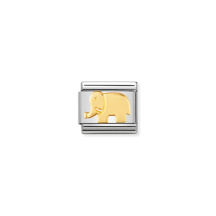 Nomination Classic Gold Animals Elephant Charm