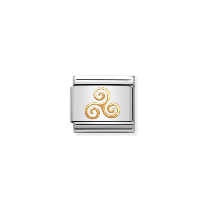 Nomination Classic Gold Celtic Triskele Charm