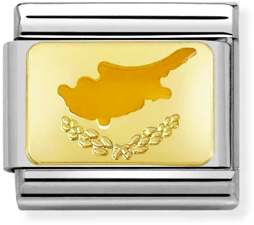 Nomination Classic Gold Europe Flag Cyprus Charm