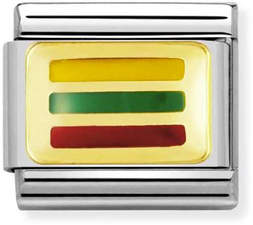 Nomination Classic Gold Europe Flag Lithuania Charm