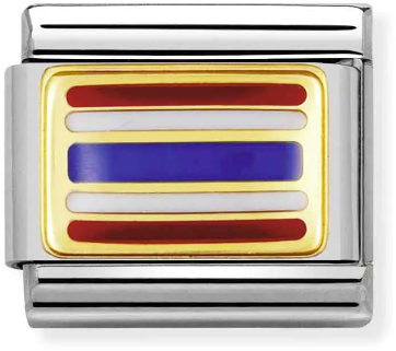 Nomination Classic Gold Asia Flag Thailand Charm