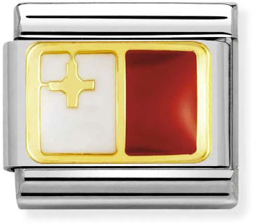 Nomination Classic Gold Europe Flag Malta Charm