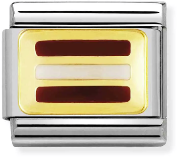 Nomination Classic Gold Europe Flag Latvia Charm