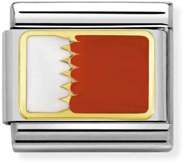 Nomination Classic Gold Asia Flag Bahrain Charm