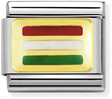 Nomination Classic Gold Europe Flag Hungary Charm