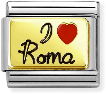 Nomination Classic Gold Travel I Love Roma Charm
