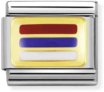 Nomination Classic Gold Europe Flag Serbia Charm