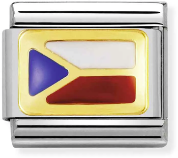 Nomination Classic Gold Europe Flag Czech Republic Charm