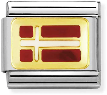 Nomination Classic Gold Europe Flag Denmark Charm