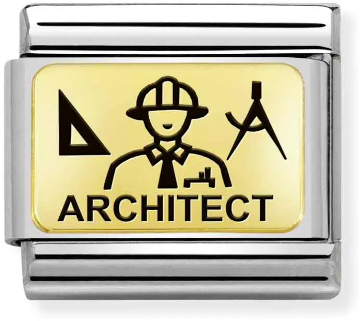 Nomination Classic Gold Hobbies & Dream Job Architect Charm