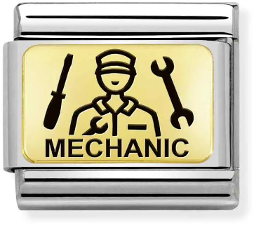 Nomination Classic Gold Hobbies & Dream Job Mechanic Charm
