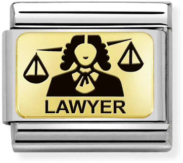 Nomination Classic Gold Hobbies & Dream Job Lawyer Charm