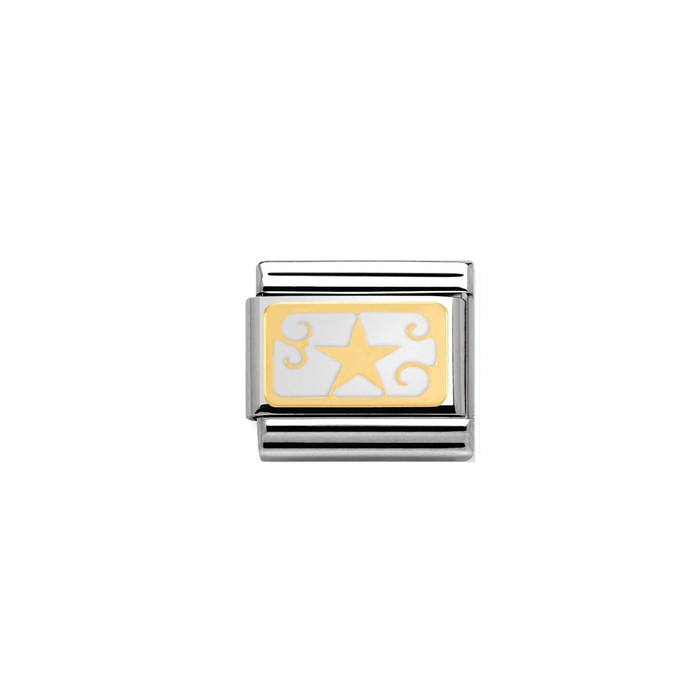 Nomination Classic Gold Christmas Star Charm