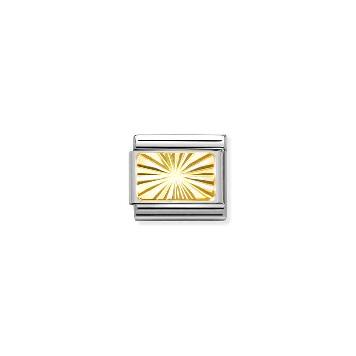 Nomination Classic Gold Engraved Signs Ray Of Light Charm