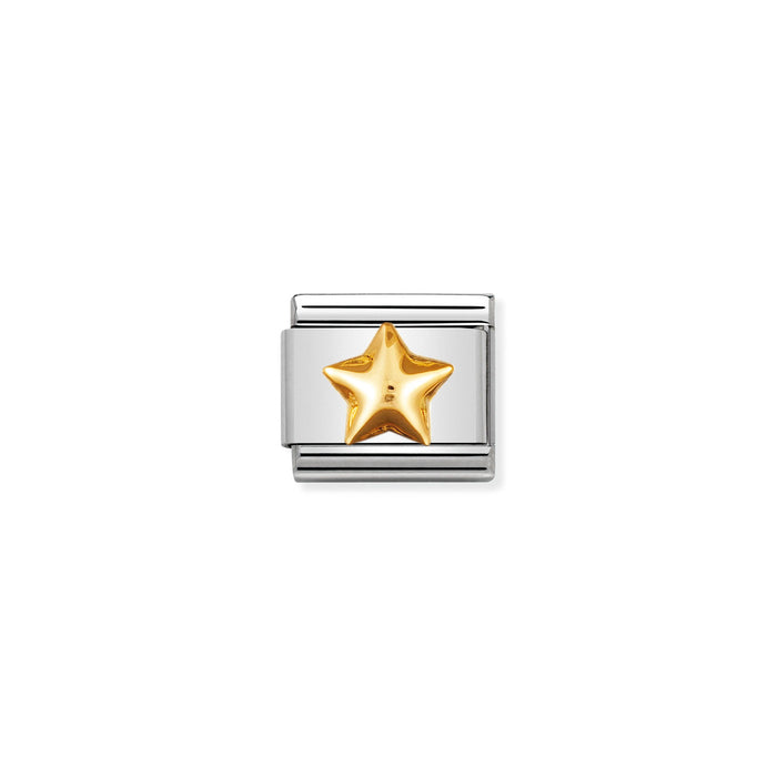 Nomination Classic Gold Fun Raised Star Charm