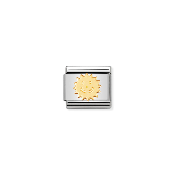 Nomination Classic Gold Fun Sun Charm