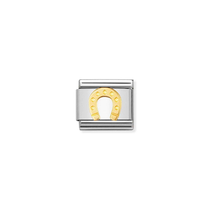 Nomination Classic Gold Good Luck Danish Horseshoe Charm