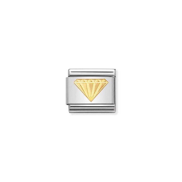Nomination Classic Gold Good Luck Diamond Charm