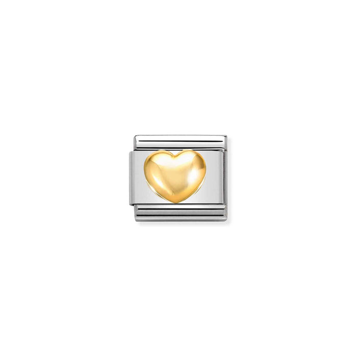 Nomination Classic Gold Love Raised Heart Charm