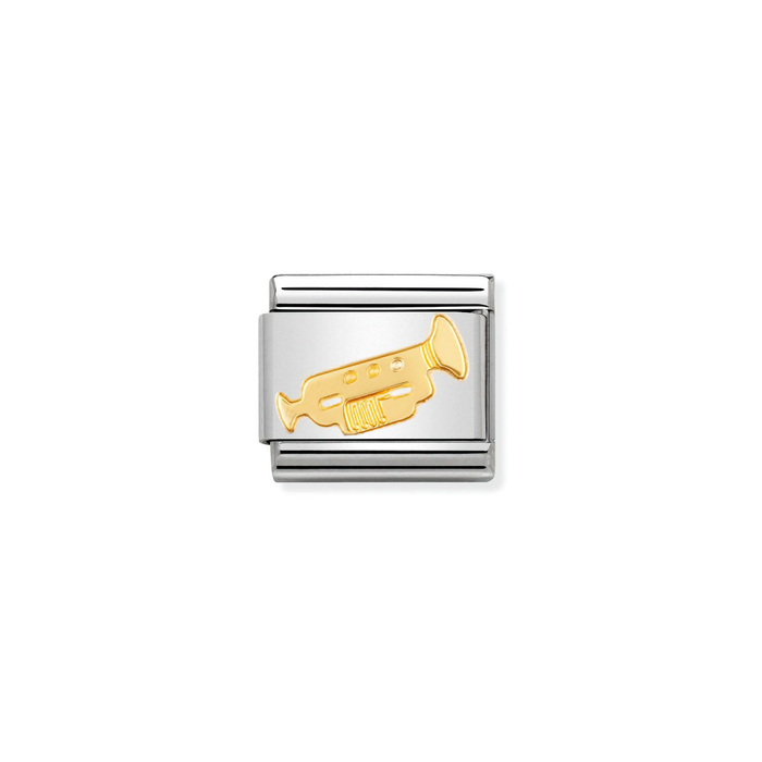 Nomination Classic Gold Music Trumpet Charm
