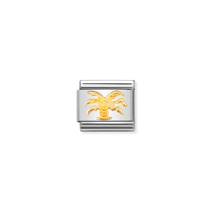Nomination Classic Gold Nature Palm Tree Charm