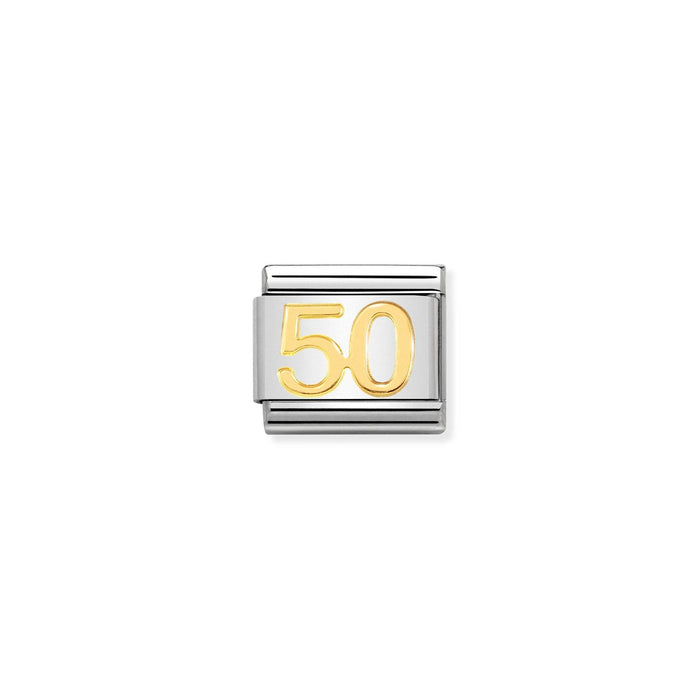Nomination Classic Gold Numbers 50 Charm