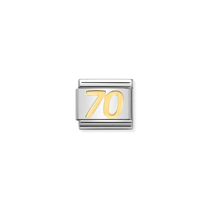 Nomination Classic Gold Numbers 70 Charm
