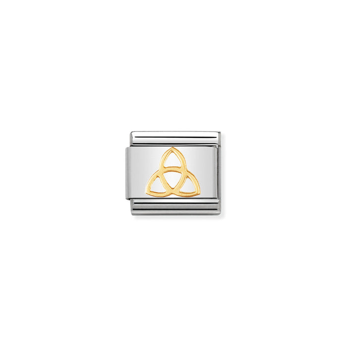 Nomination Classic Gold Religious Trinity Knot Charm