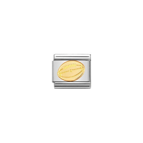 Nomination Classic Gold Sports American Football Charm