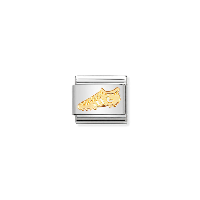 Nomination Classic Gold Sports Football Boot Charm