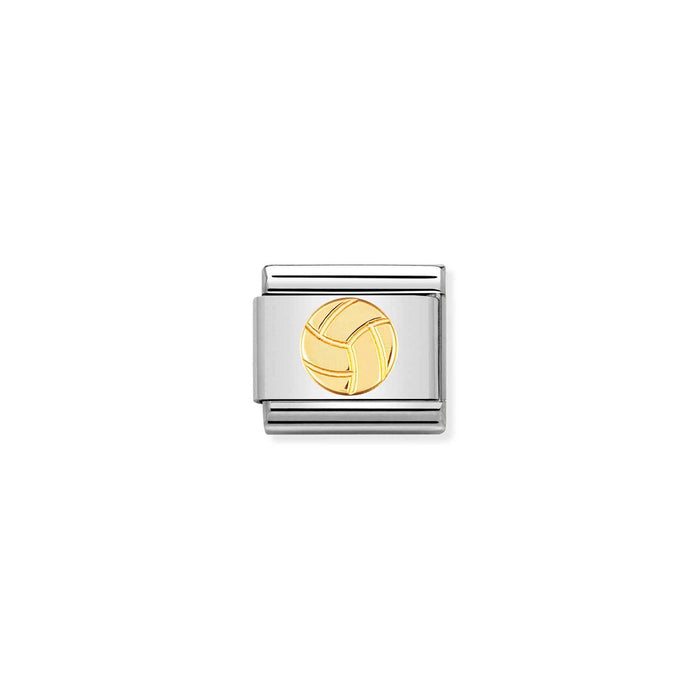 Nomination Classic Gold Sports Volley Ball Charm