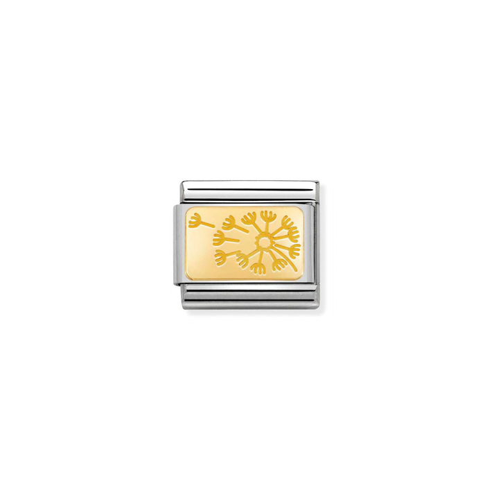 Nomination Classic Gold Symbols Plates Dandelion Charm