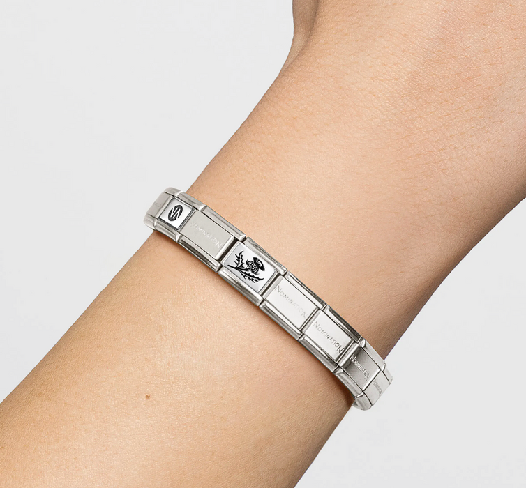 Nomination Classic Oxidised Thistle Silver Charm