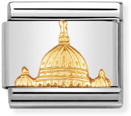 Nomination Classic Gold Relief Monuments St Peter's Basilica Charm