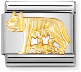 Nomination Classic Gold She Wolf Charm