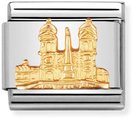 Nomination Classic Gold Relief Monuments Piazza di Spagna Charm