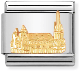 Nomination Classic Gold Relief Monuments Vienna Cathedral Charm