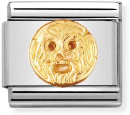 Nomination Classic Gold Relief Monuments Mouth Of Truth Charm