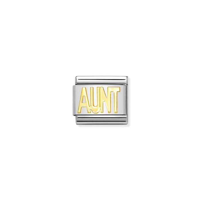 Nomination Classic Gold Writings Nan Charm