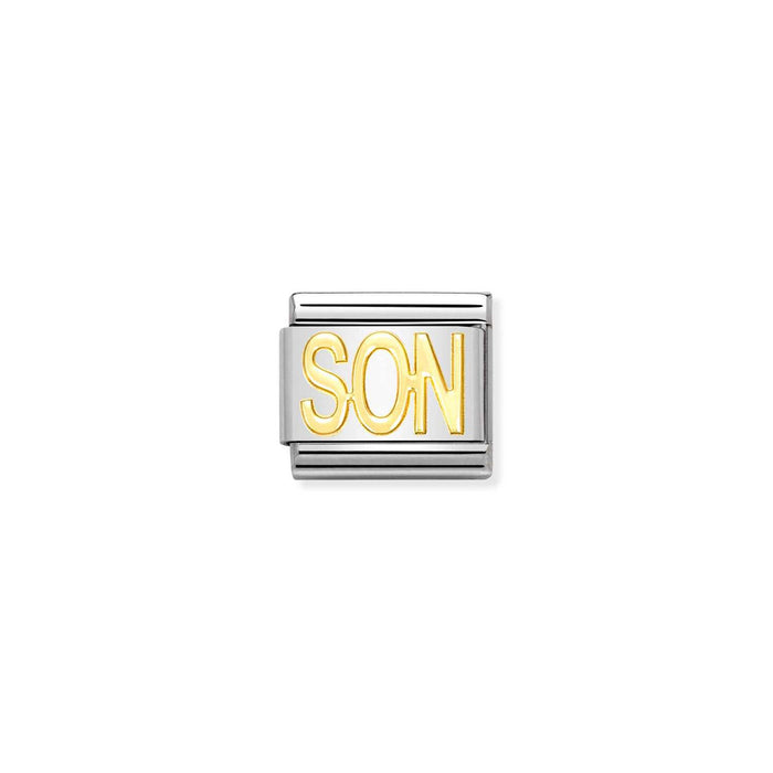 Nomination Classic Gold Writings Son Charm