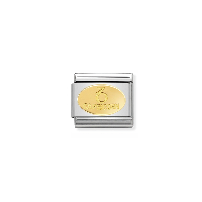 Nomination Classic Gold Zodiac Capricorn Charm