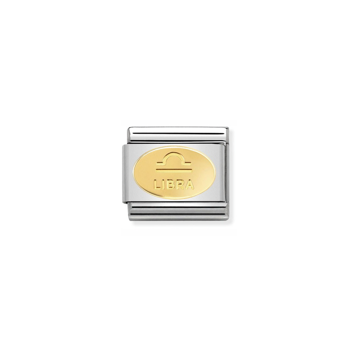 Nomination Classic Gold Zodiac Libra Charm