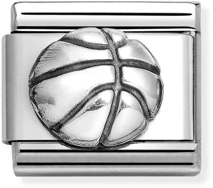 Nomination Classic Silver Basket Ball Charm