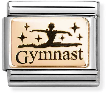 Nomination Classic Rose Gold Plates Gymnast Charm