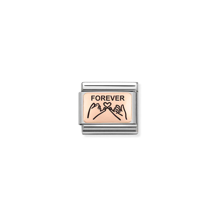 Nomination Classic Rose Gold Plates Forever Pinky Promise Charm