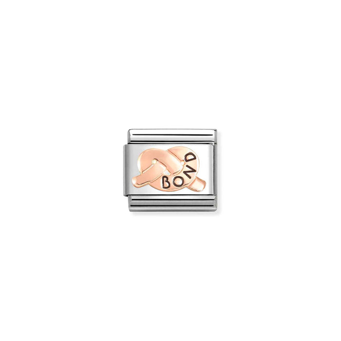 Nomination Classic Rose Gold Symbol Bond Promise Knot Charm